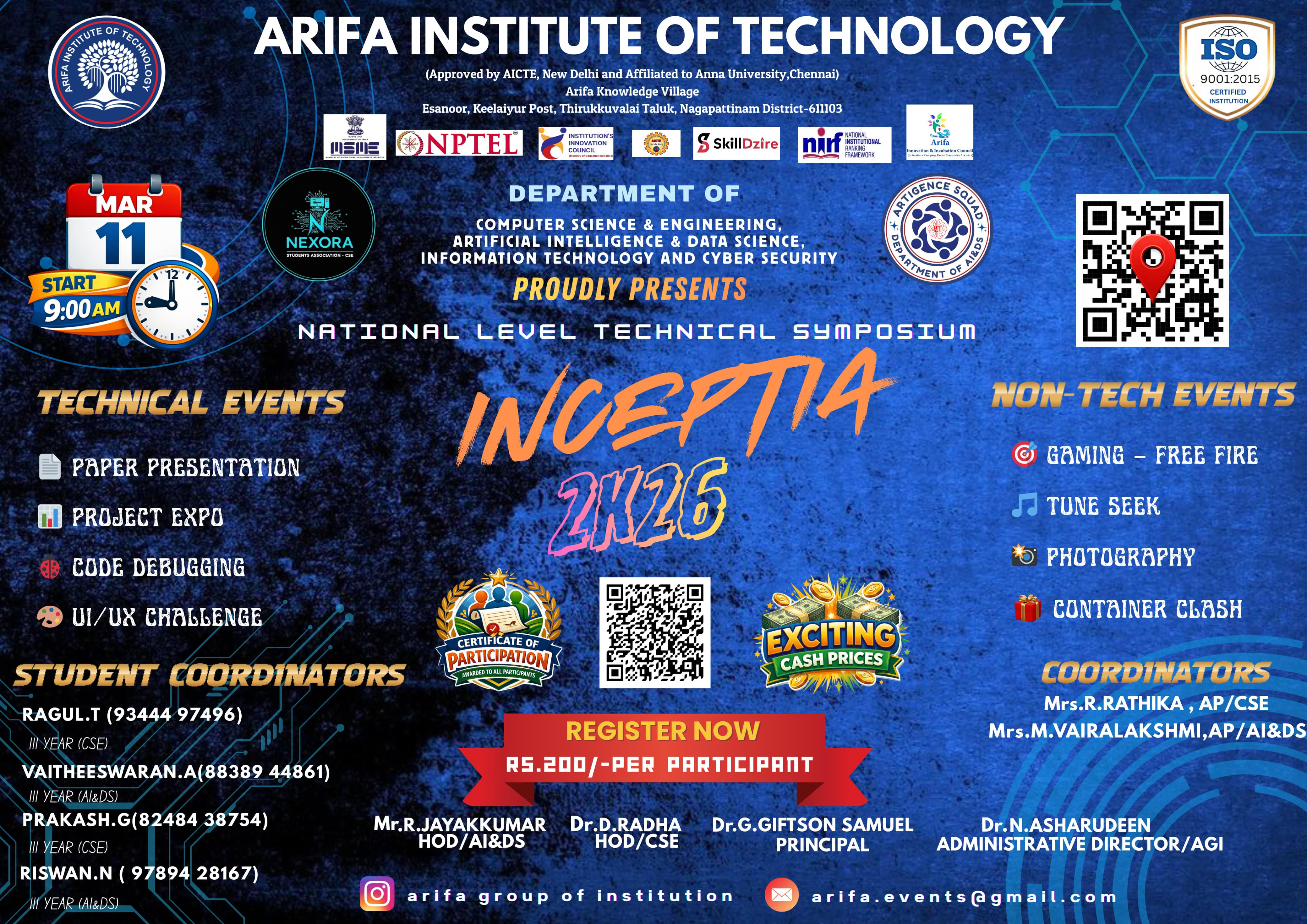 Inceptia 2K26 Banner